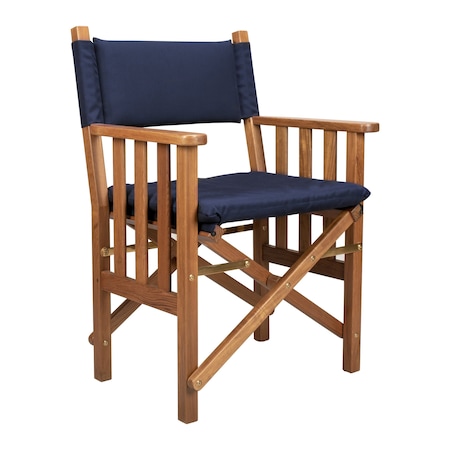Whitecap Hemingway Director's Chair with Navy Cushion Seat 61052